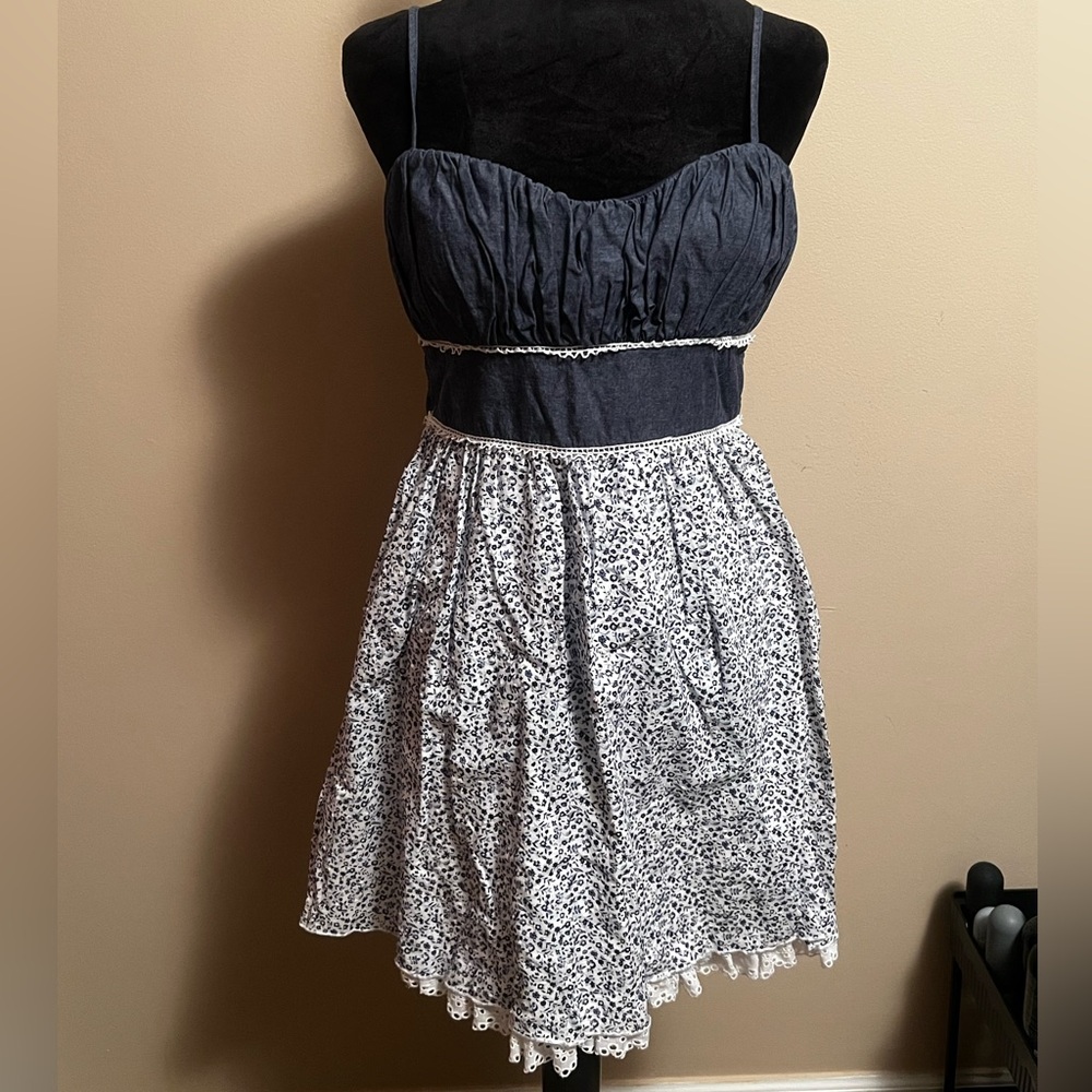 Denim Flower Dress